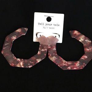 Acrylic Hoop Earrings